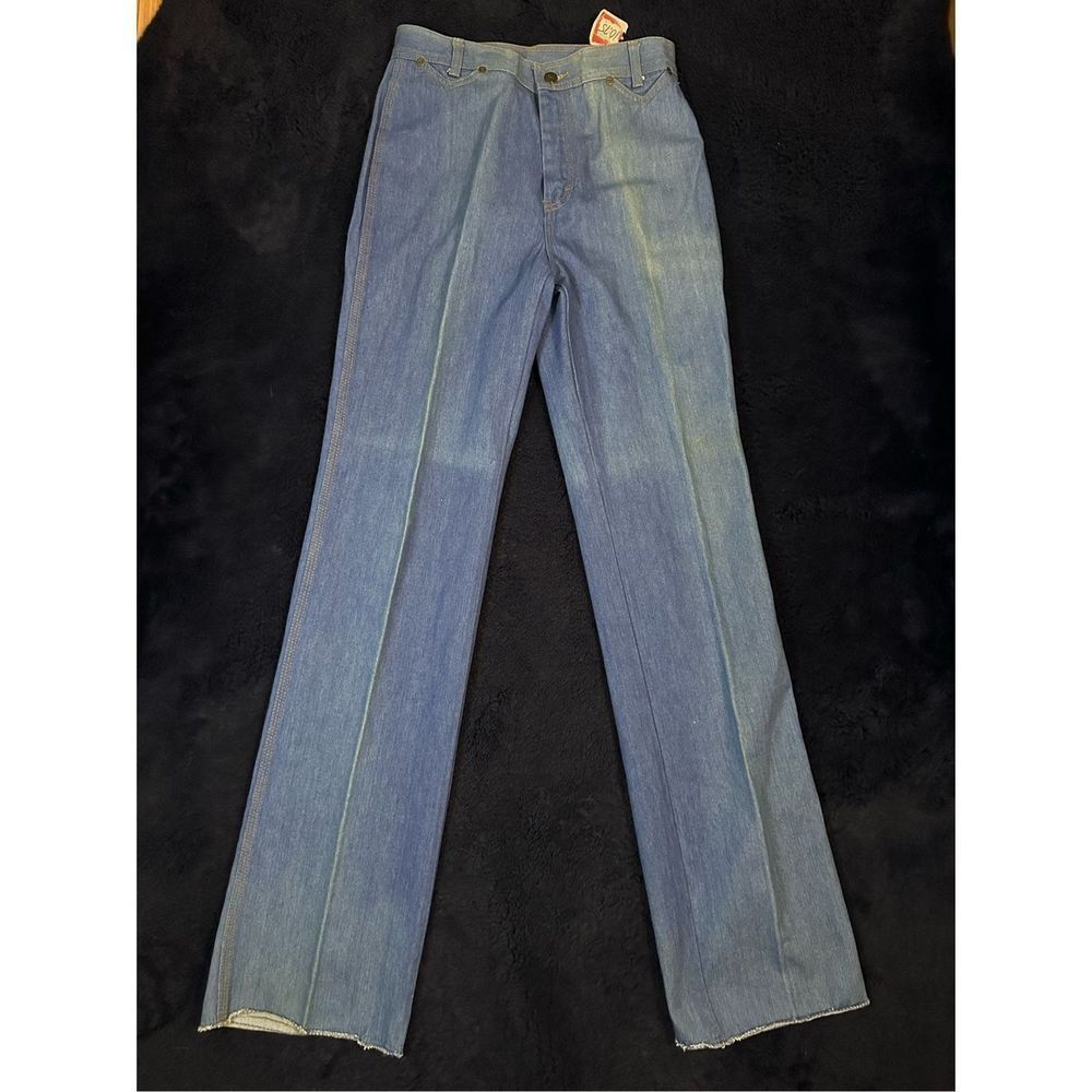 Vintage 1970s/80s Landlubber Western Cowgirl Stacked Rodeo Jeans NWT Sz 13 BR